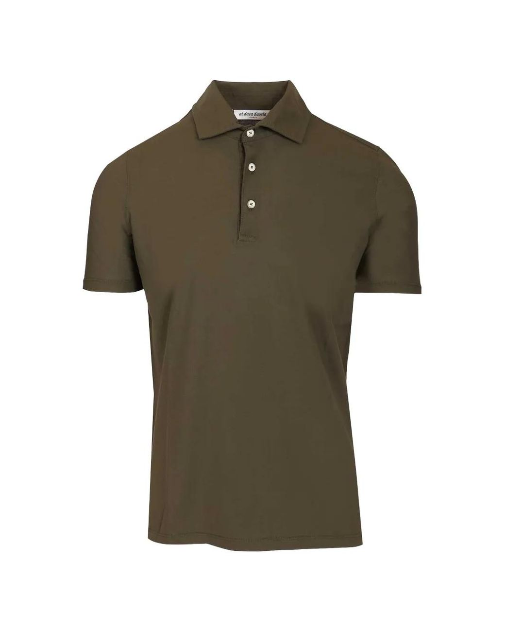 Al Duca D'aosta Green Three-Button Polo Shirt for men