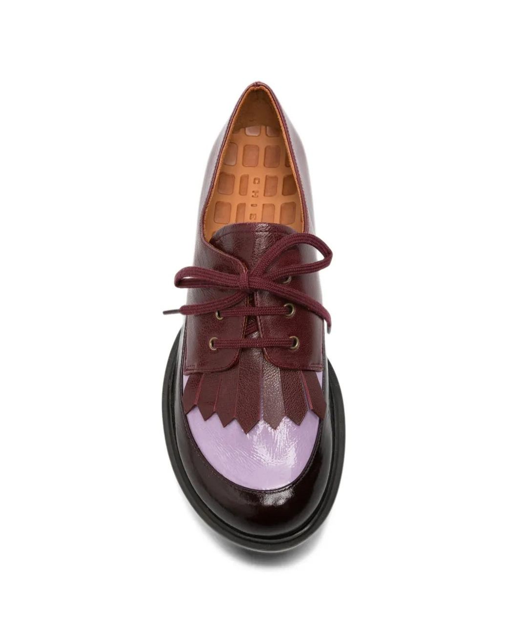 Chie Mihara Brown Jeripa Fringed-Kiltie Derby Shoes