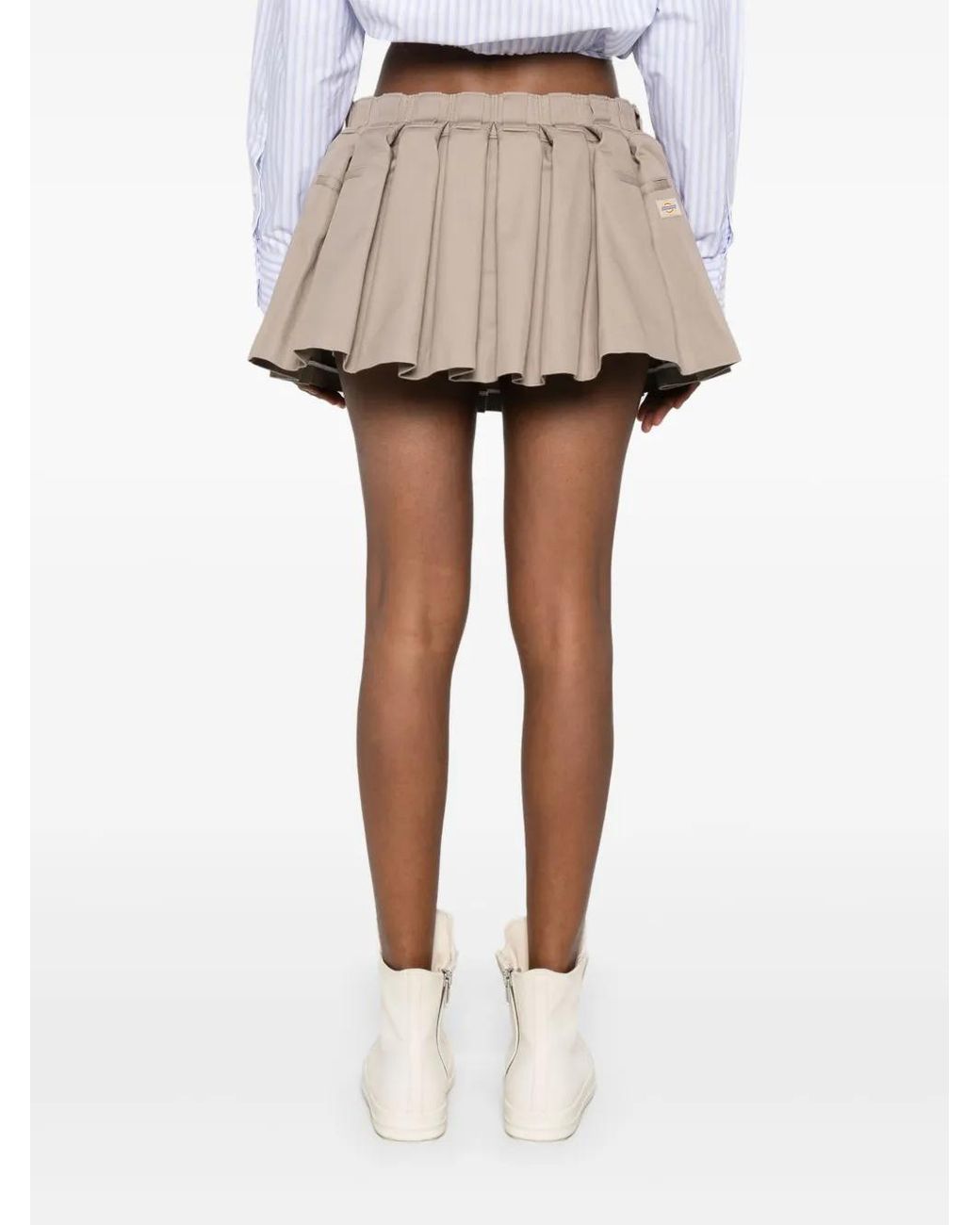 Alexander Wang Mini-Plooirok in het Natural
