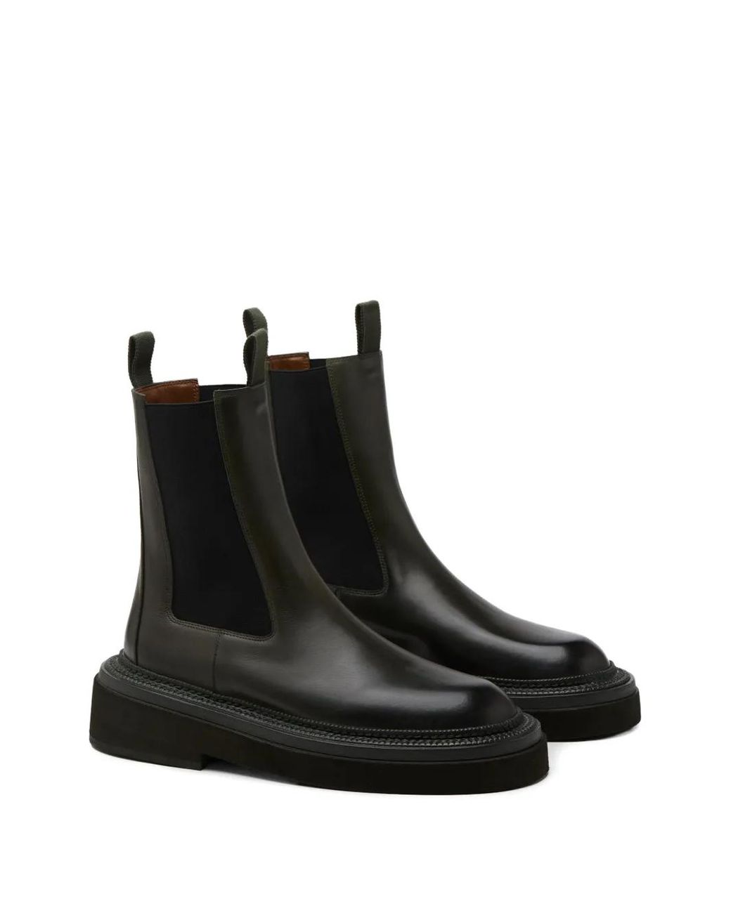 Marsèll Black Pull-On Platform Boots