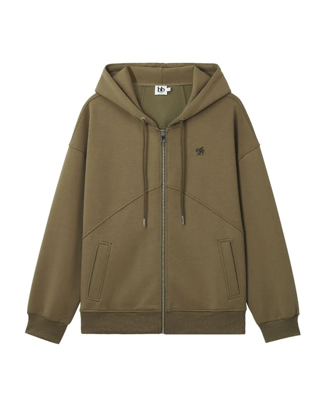 Sudadera Con Capucha Y Cremallera B+ AB de color Green