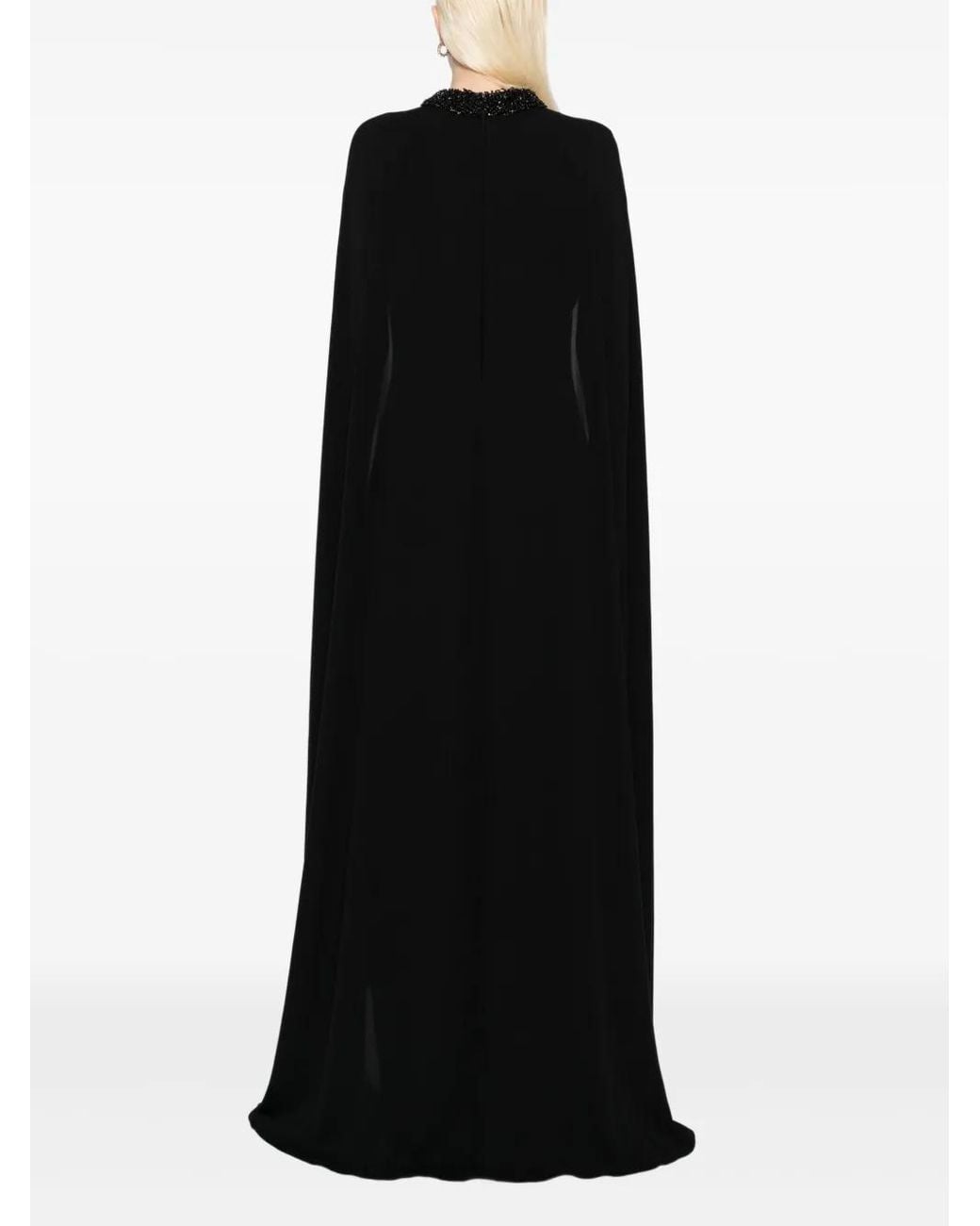 Tom Ford Black Cape Design Dress