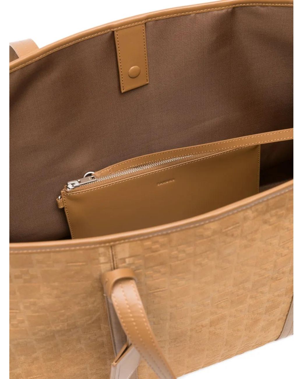 Sandro Brown Split Leather Shopping Bag for men