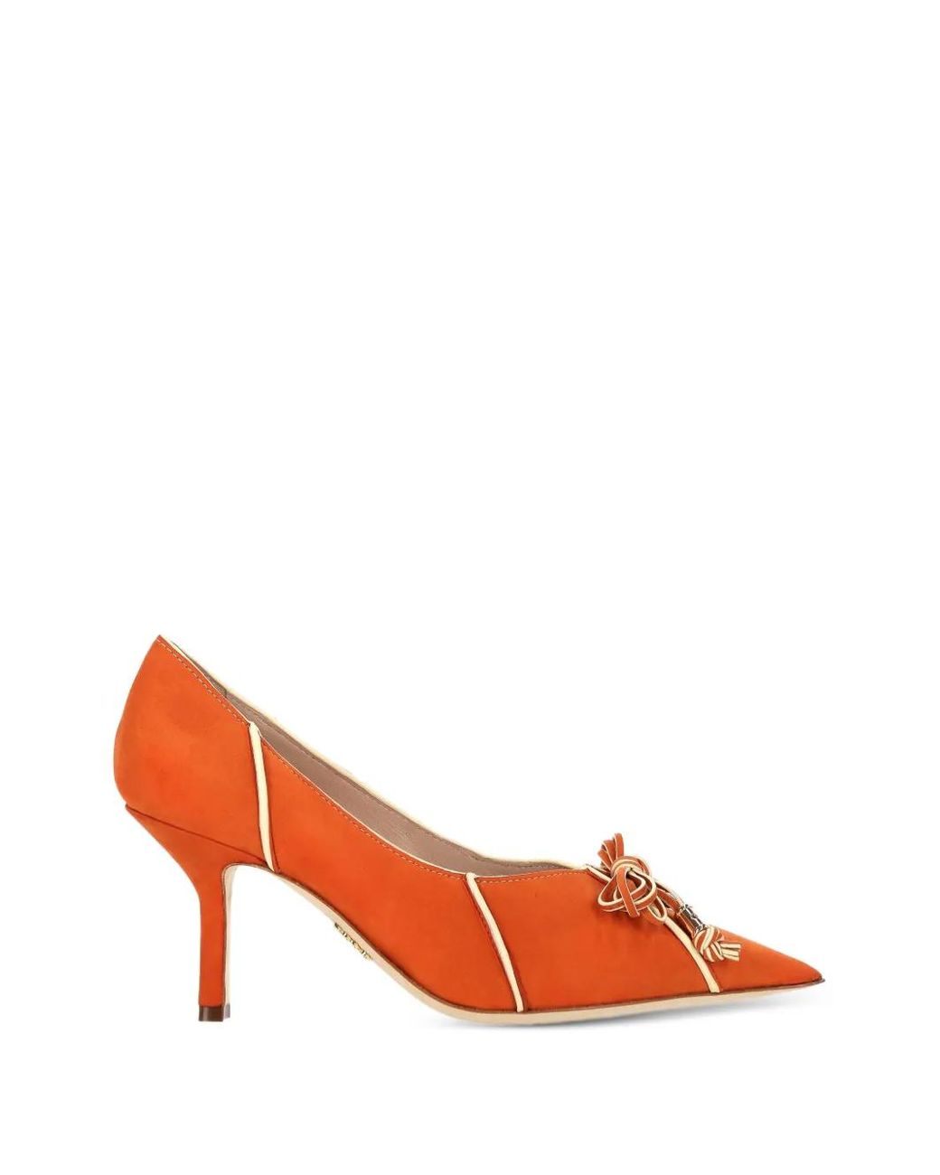Rodo Red Bow-Detail Piped Pumps
