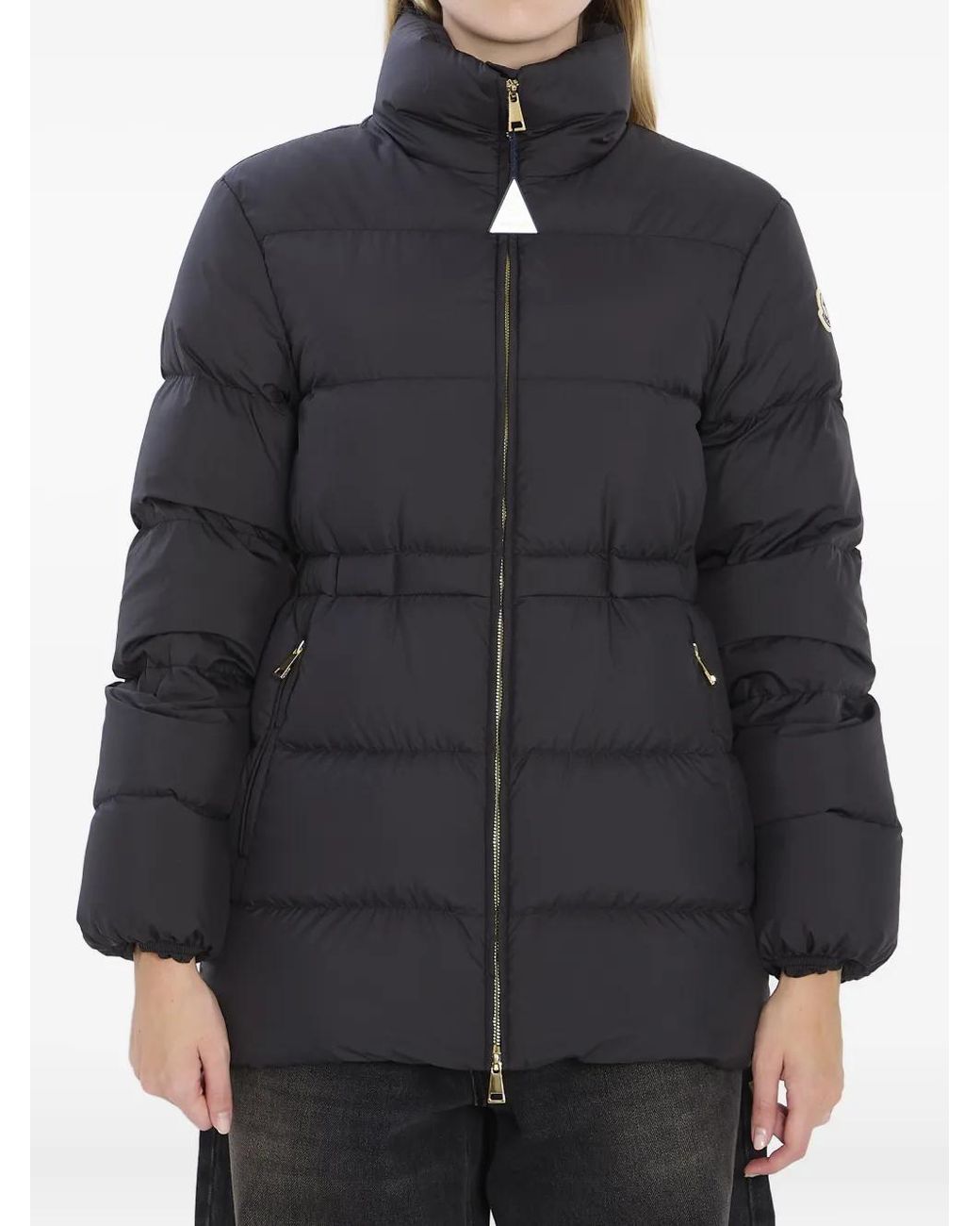 Doudoune Brosset À Patch Logo Moncler en coloris Black