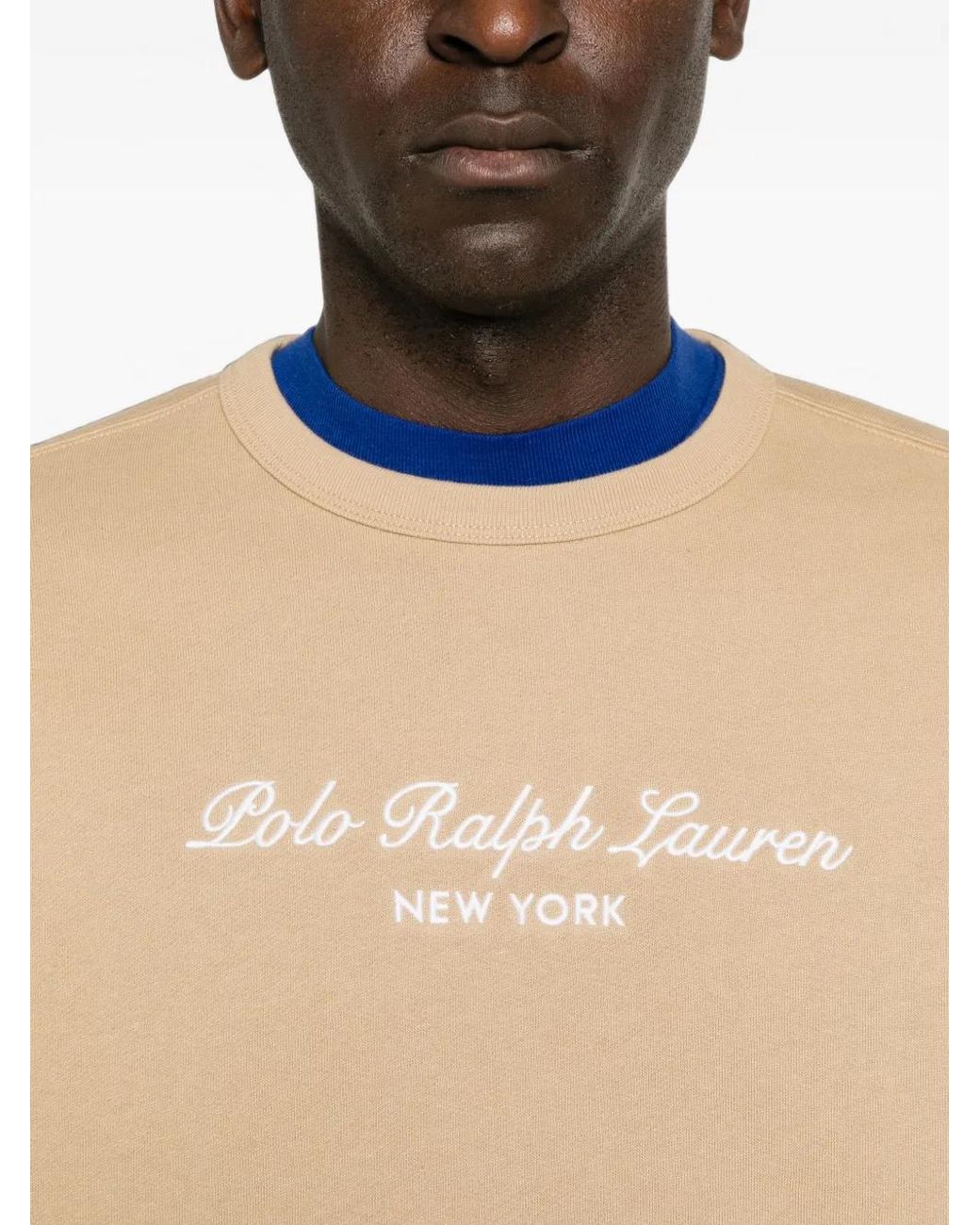 Polo Ralph Lauren Natural Logo-Print Sweatshirt for men