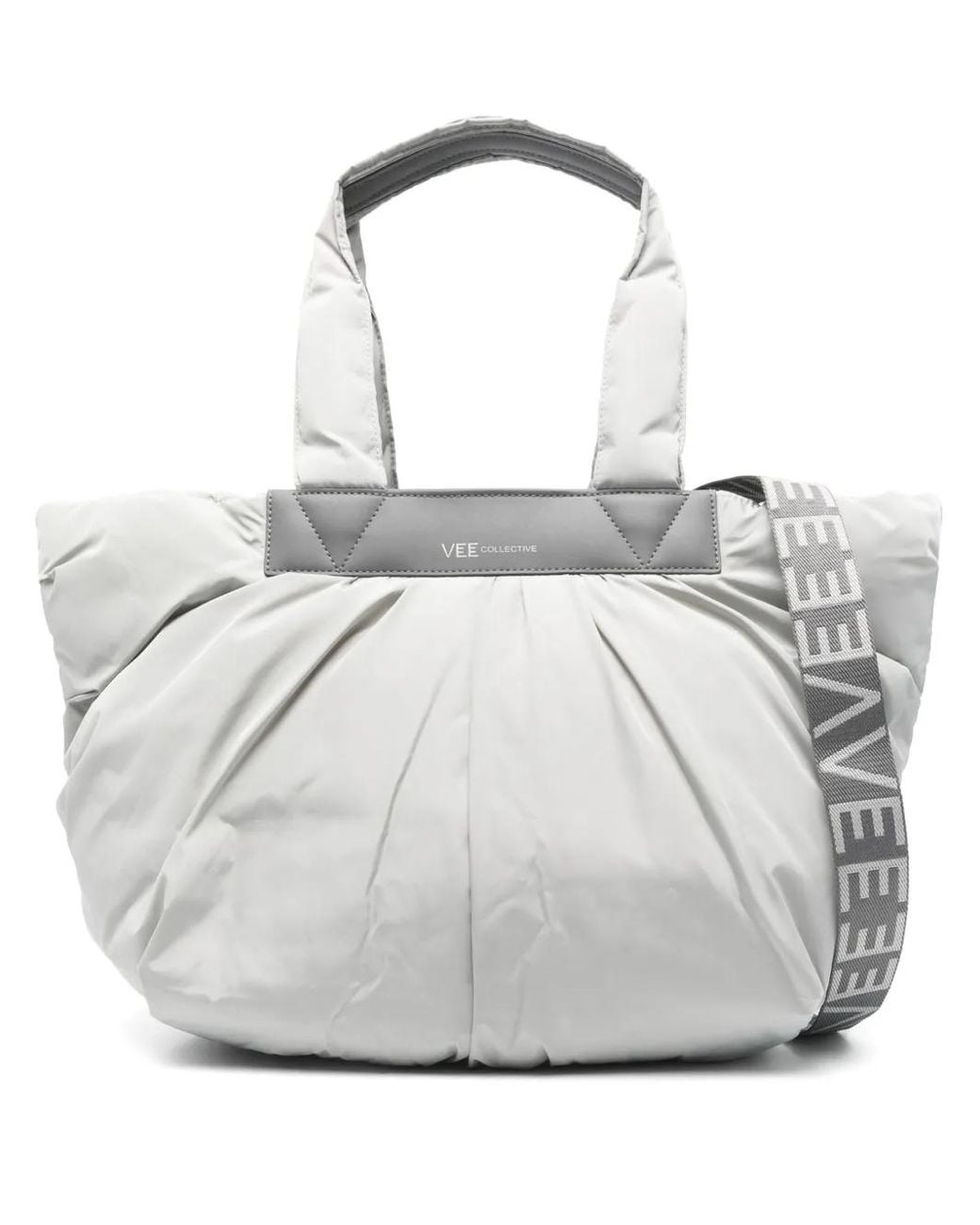 VEE COLLECTIVE White Medium Caba Tote Bag