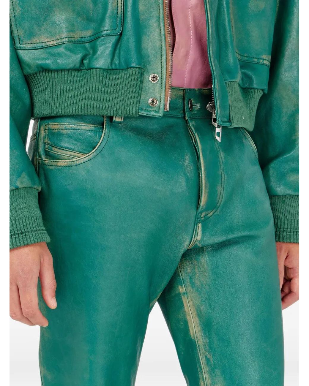 DIESEL Green Pants for men