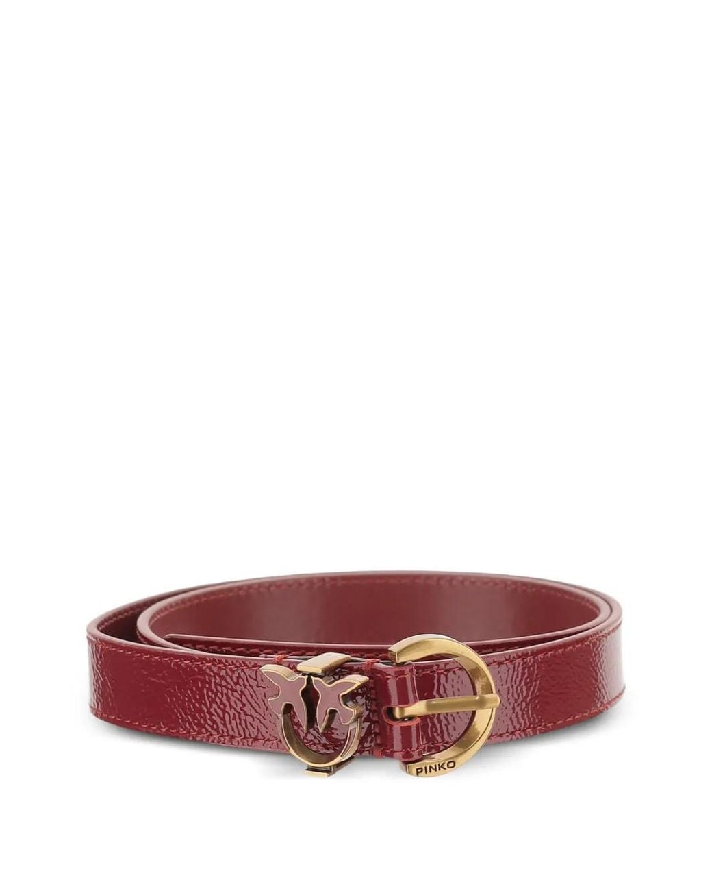 Pinko Red Bird-Detail Buckle Belt