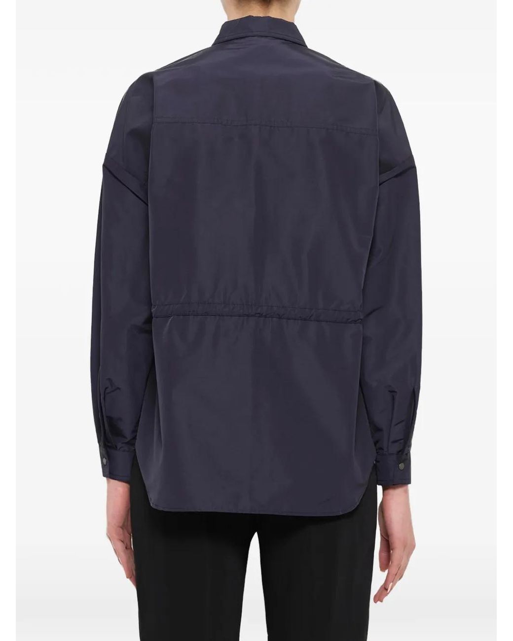 KENZO Blue Drawstring-Waist Shirt