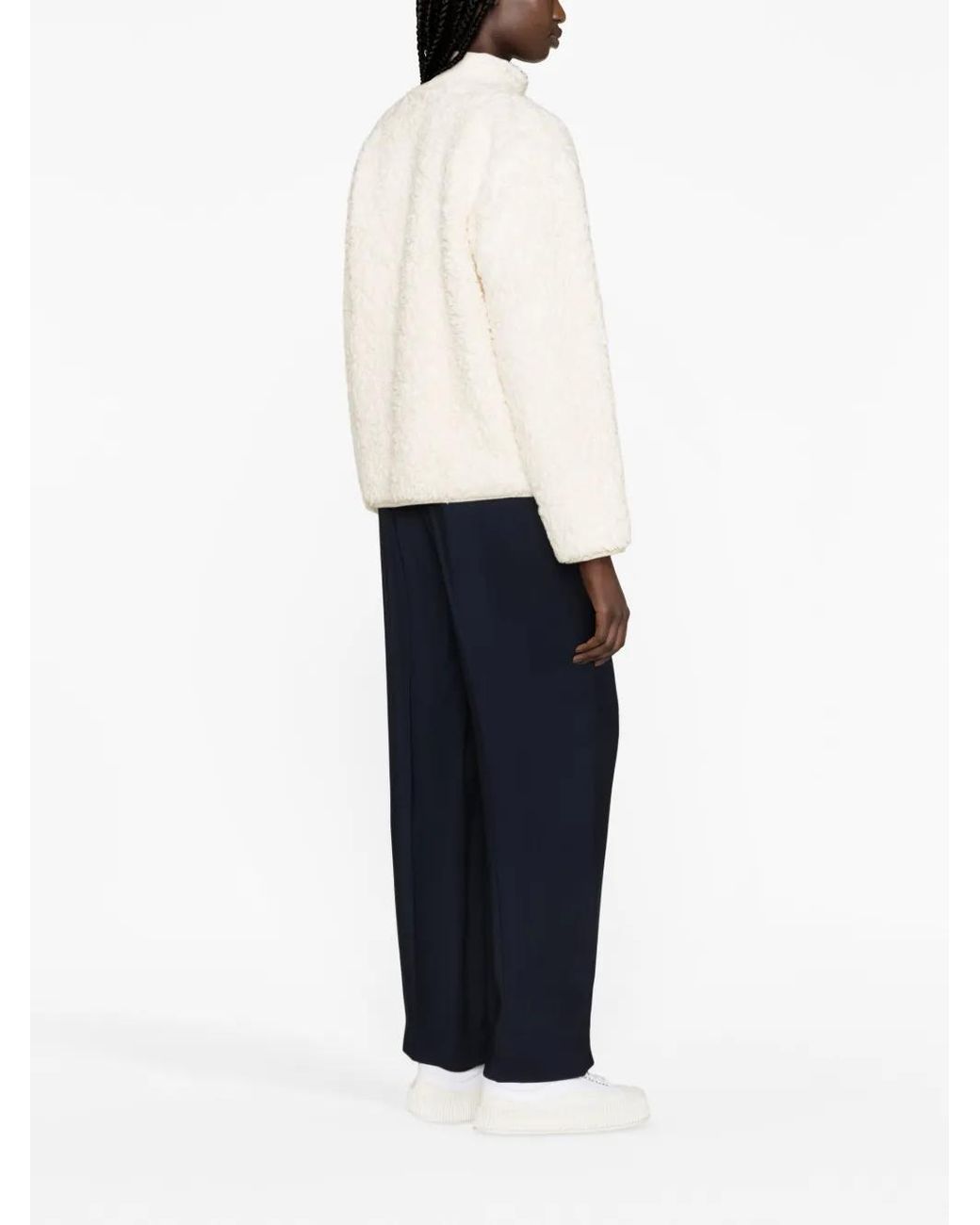 Jil Sander Fleece Sweater in het Natural