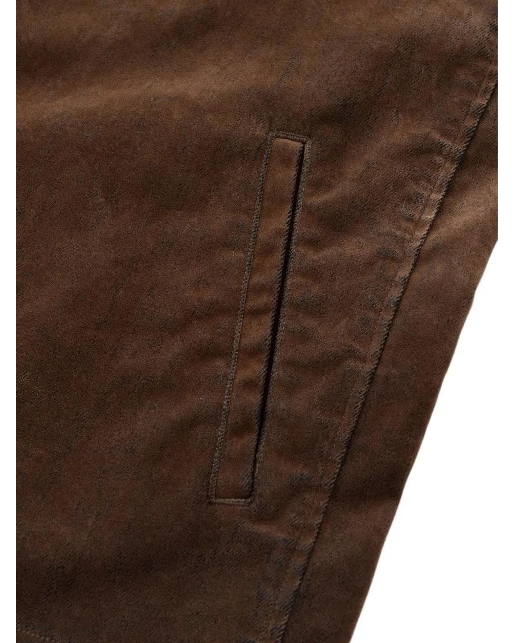 Shanghai Tang Brown Frog-Fastening Velvet Jacket for men
