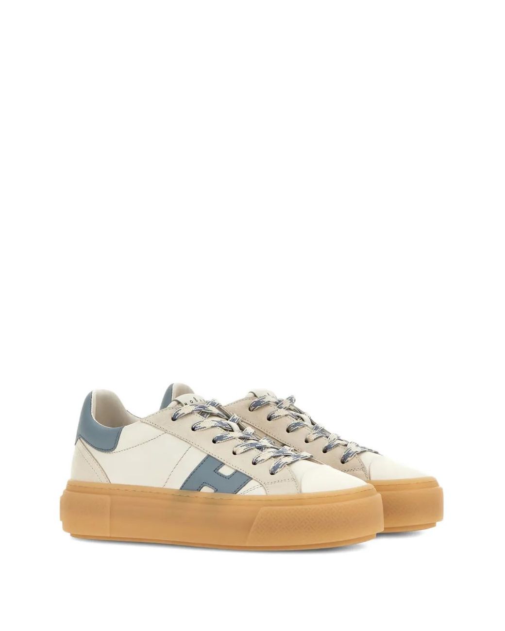 Hogan White H705 Platform Sneakers