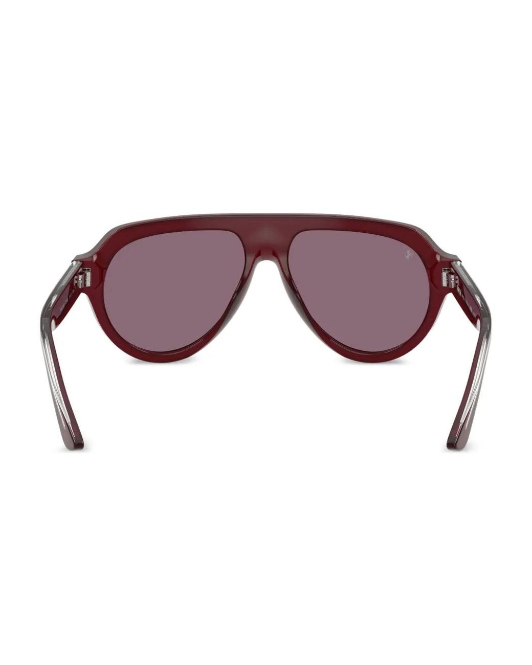 Ferrari Pink Wrap-Frame Tinted Sunglasses