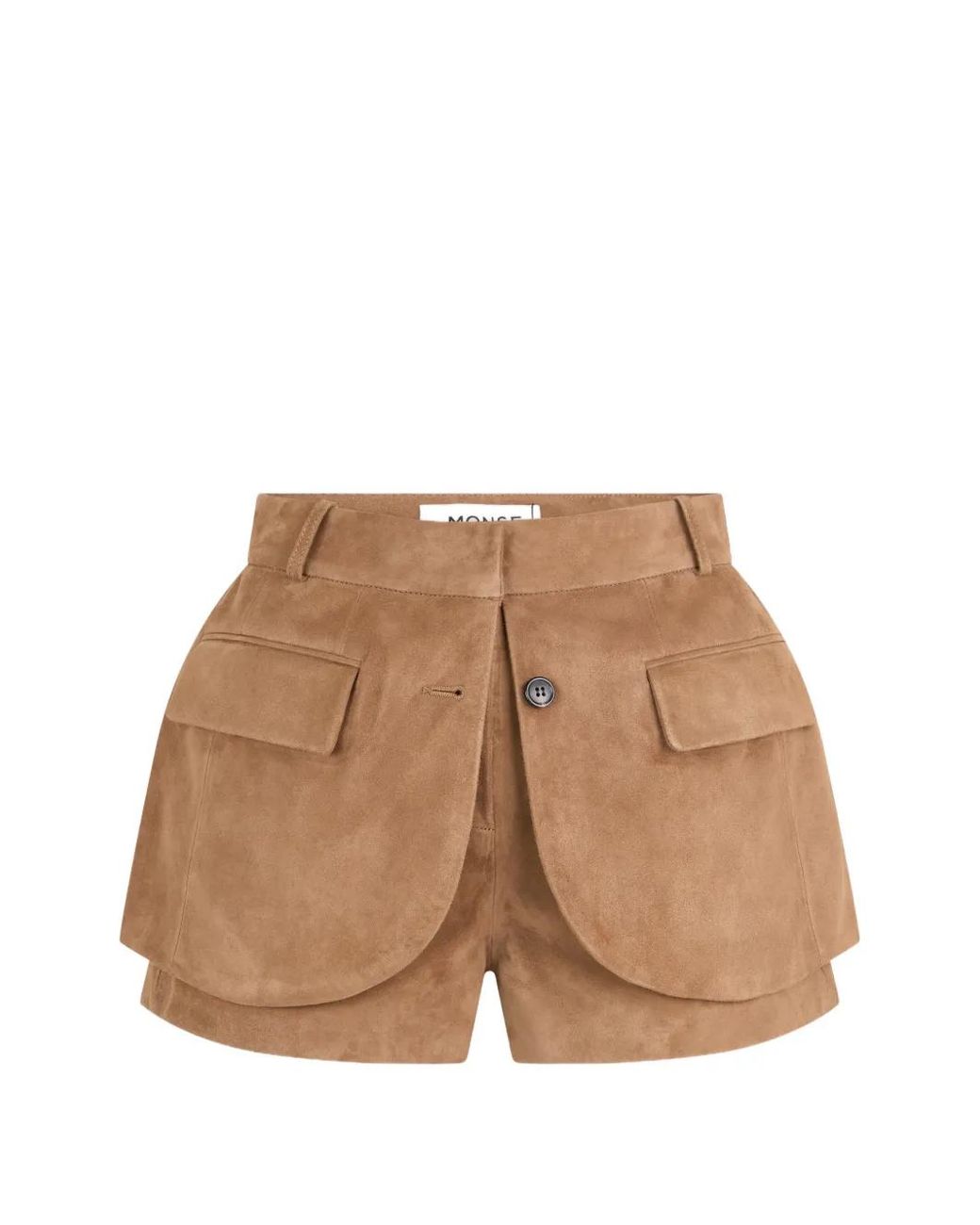 Monse Brown Jacket-Hem Short