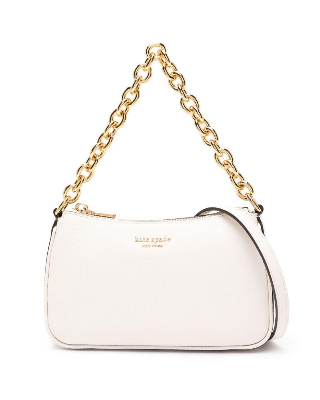 Kate Spade Small Jolie Leather Crossbody Bag in Natural | Lyst