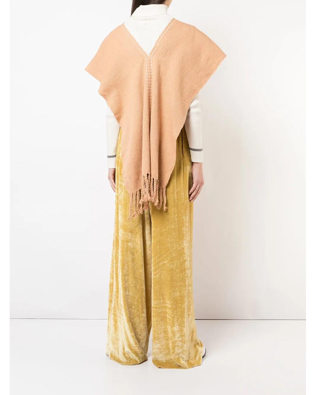 Voz Multicolor Cape Mit Fransen
