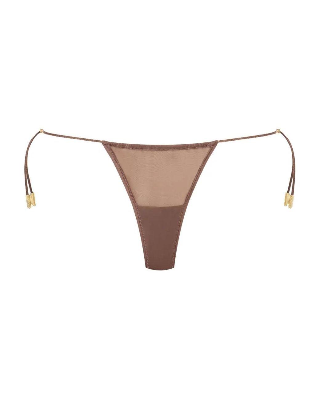 Maison Close String Met Kralendetail in het White