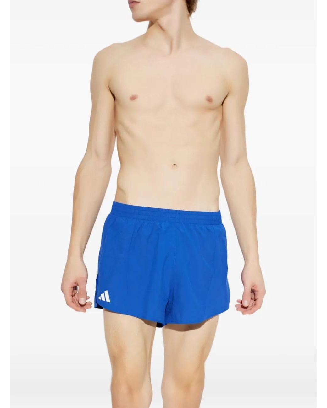 Adidas Blue Adizero Essentials Running Shorts for men