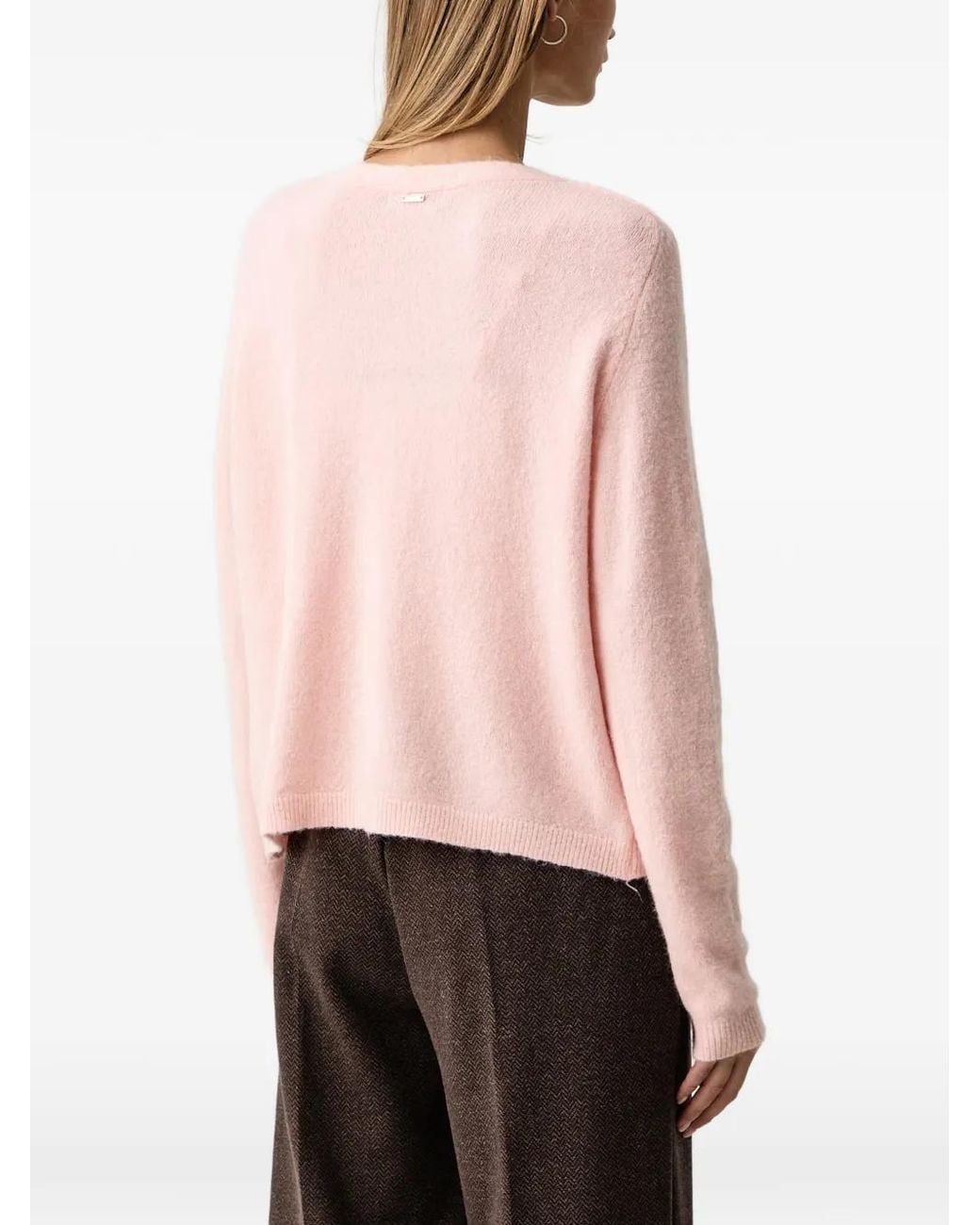 Fracomina Pink V-Neck Cardigan