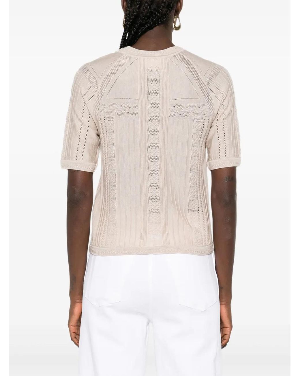 Ba&sh Philo Top Met Ringlets in het White