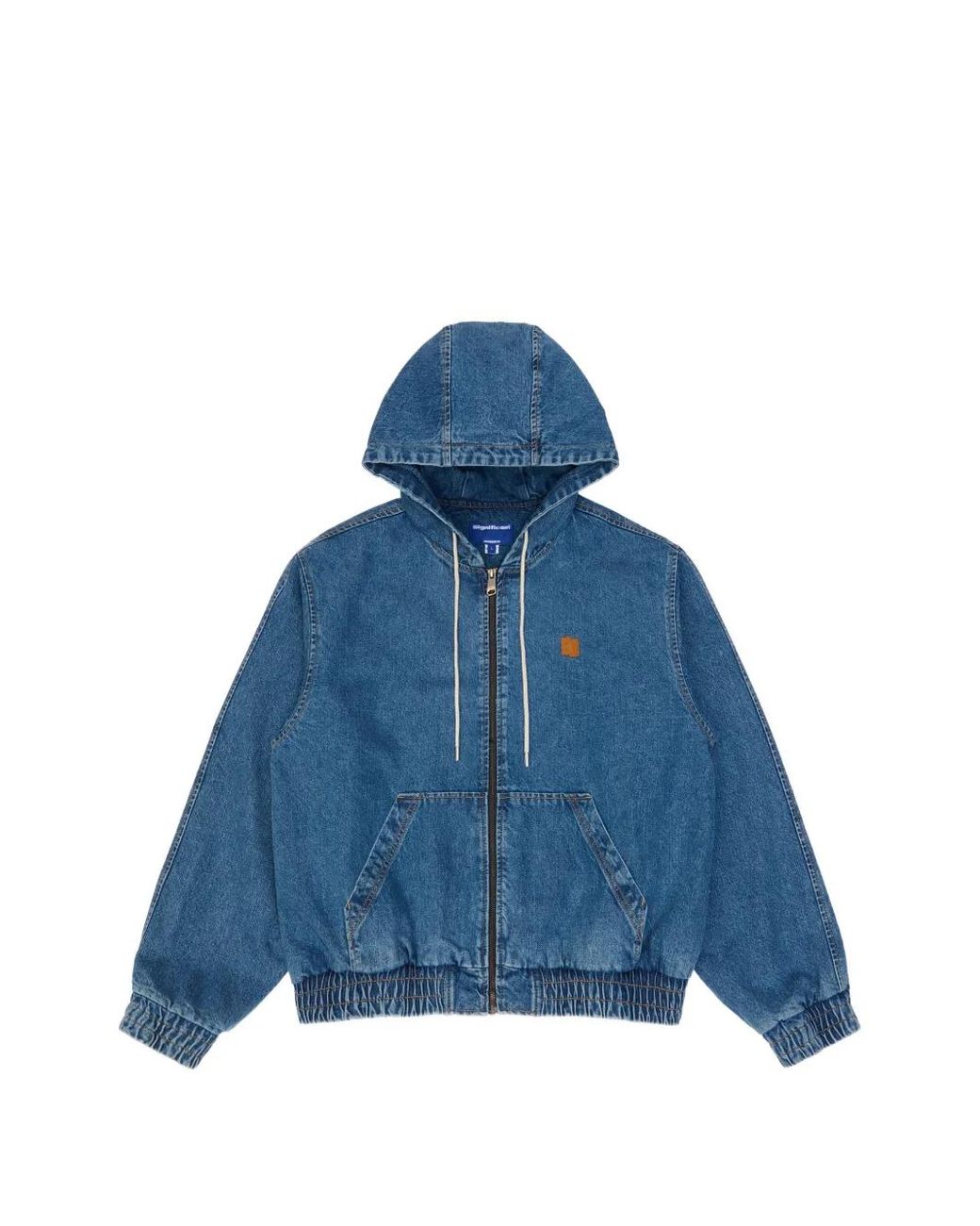 Adererror Blue Hooded Zip-Up Jacket