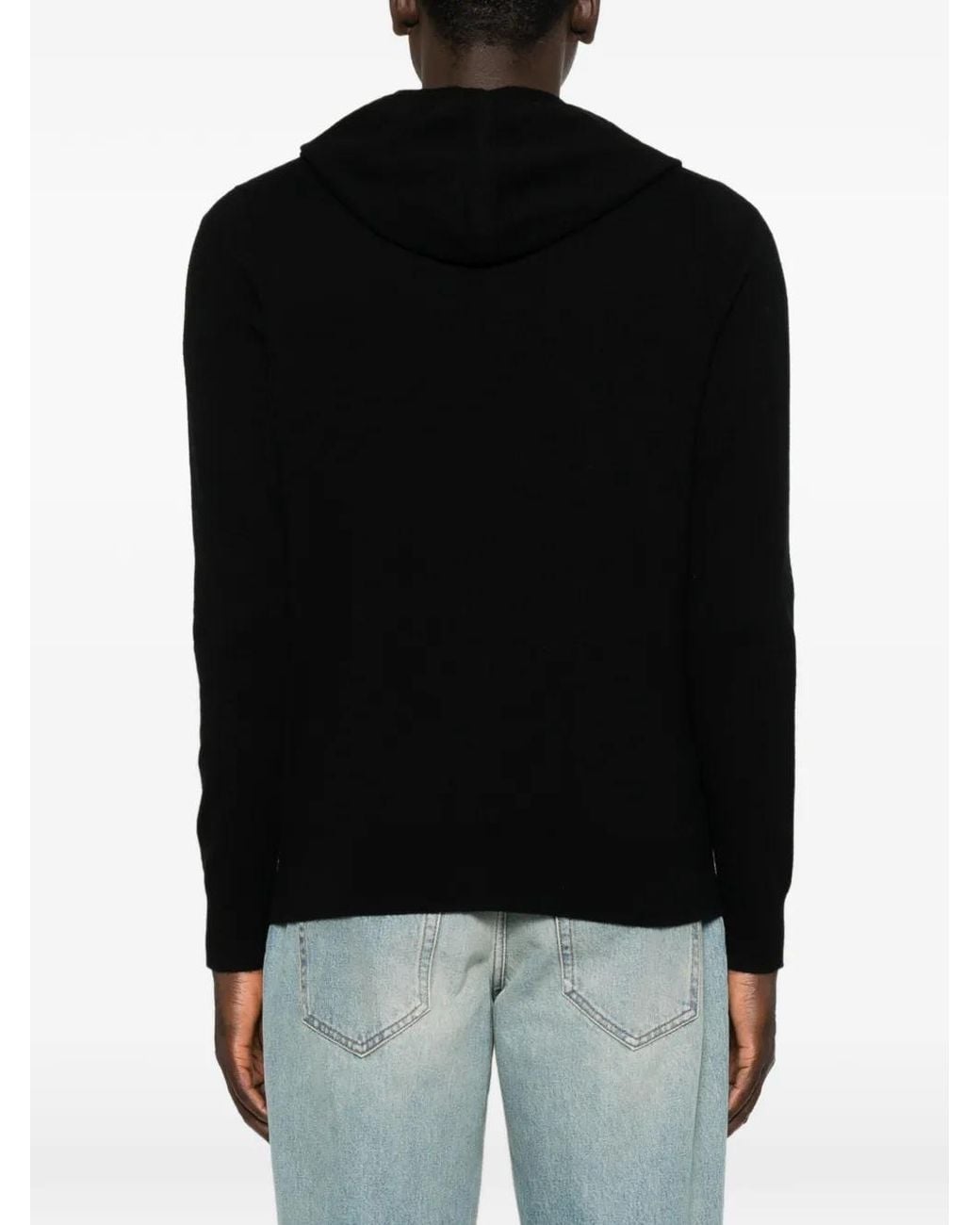 Bompard Black Zip-Up Hoodie for men