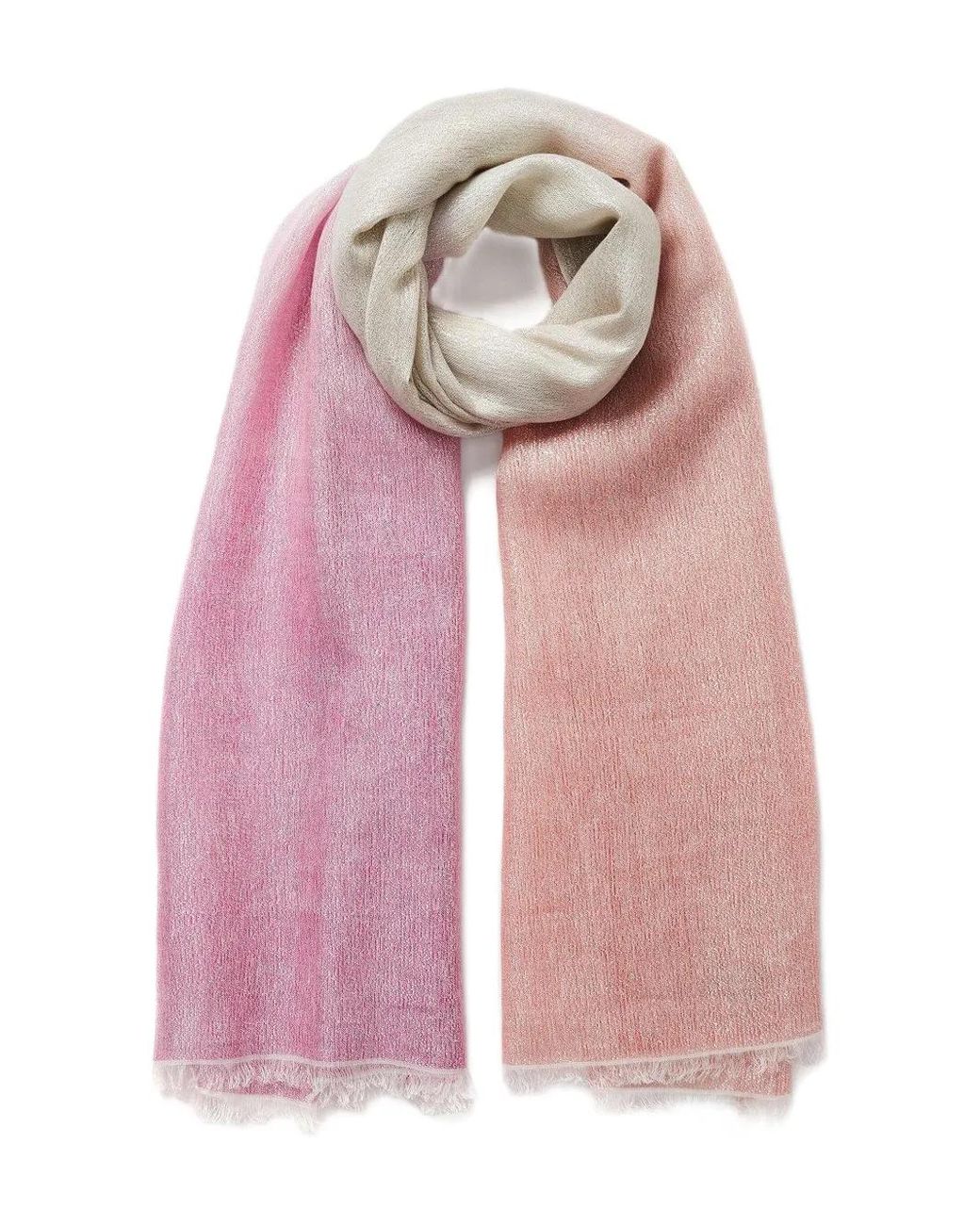 Ombre-Effect Scarf Jane Carr de color Pink