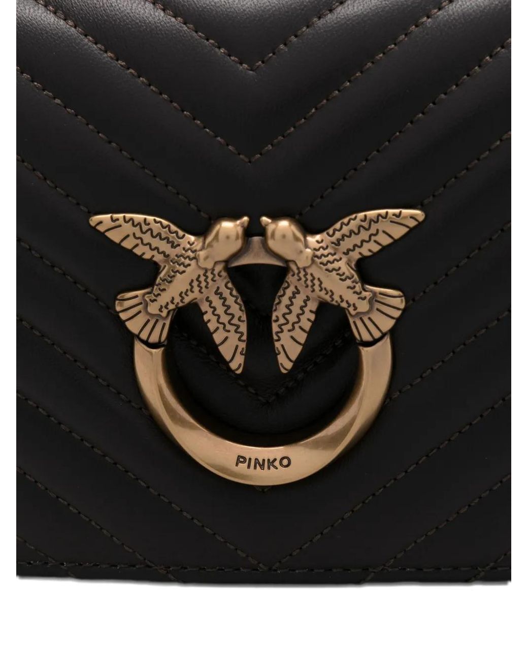 Pinko Gray Love Click Bag