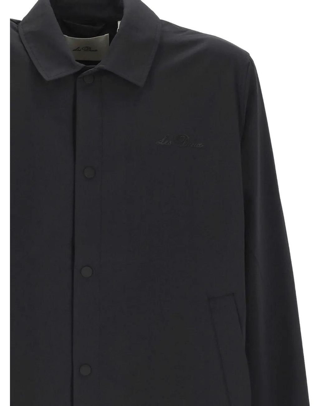 Les Deux Black Buttoned Jacket for men