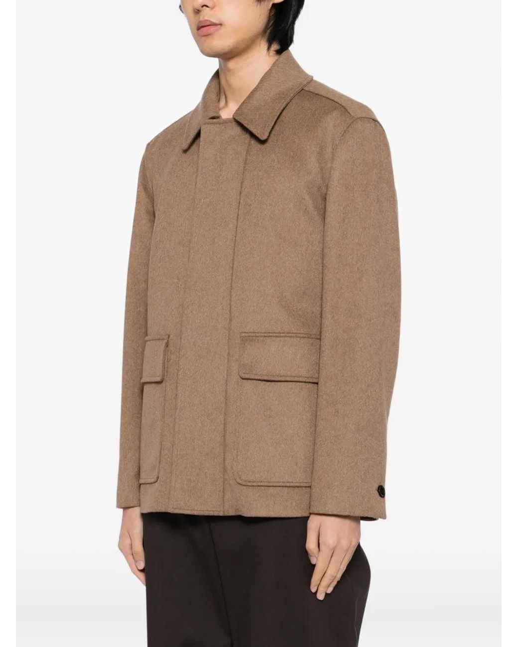 Lardini Brown Wool Jacket for men