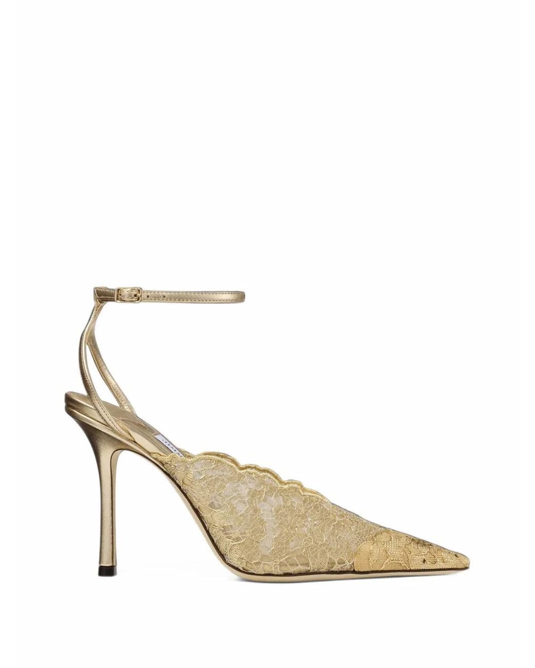 Jimmy Choo Metallic Faiz 100 Pumps