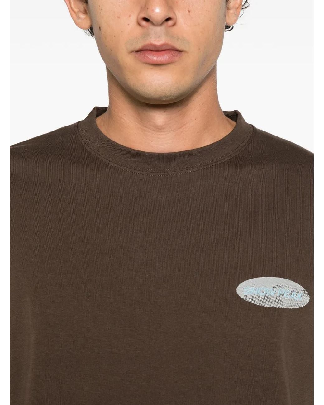 Snow Peak Brown Graphic-Print Long-Sleeve T-Shirt