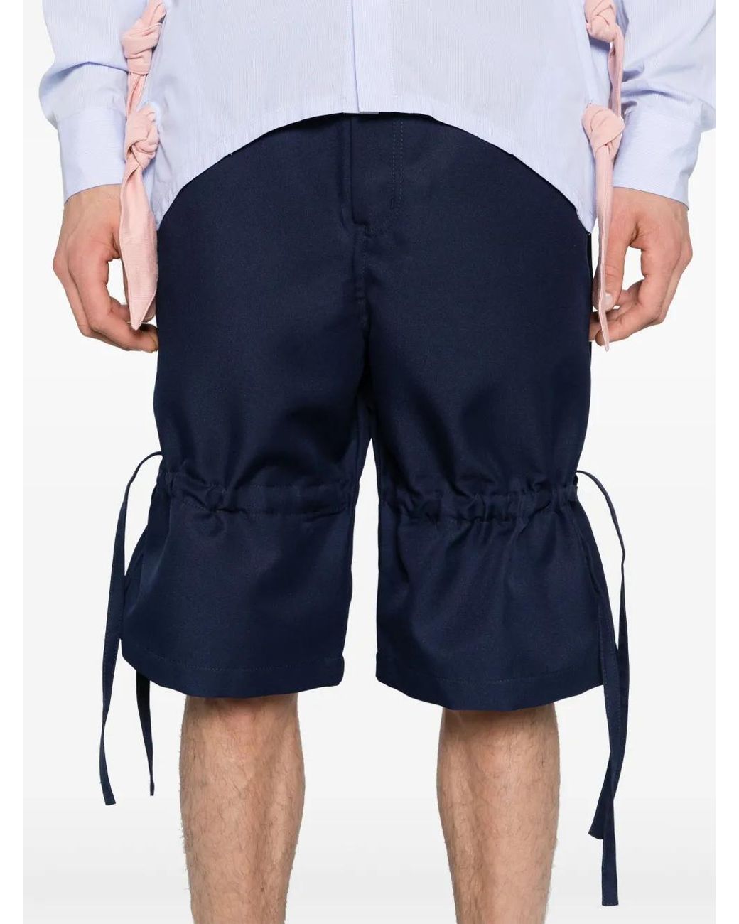 Comme des Garçons Blue Adjustable Shorts for men