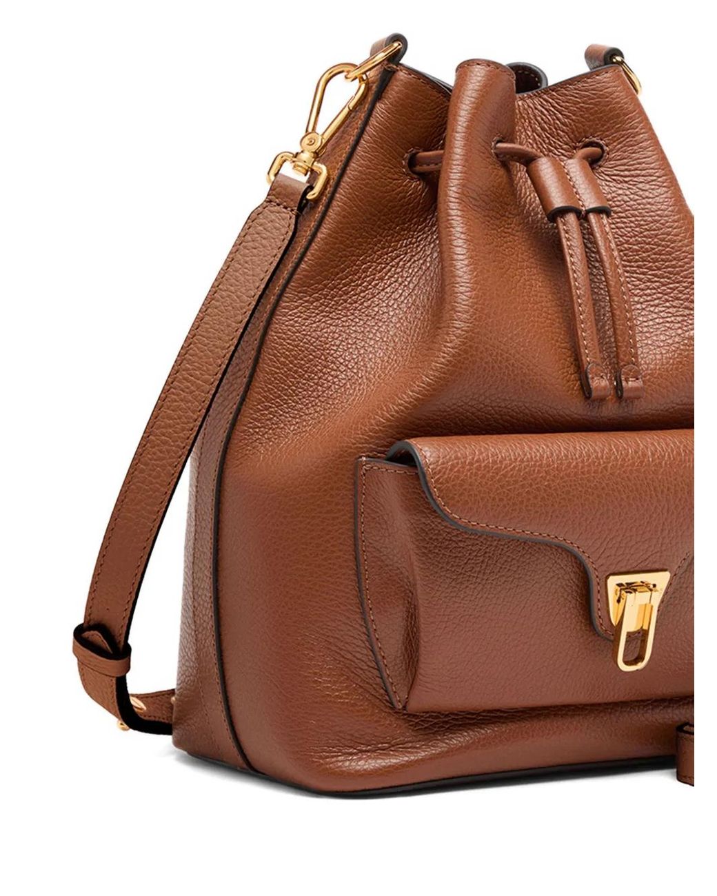 Coccinelle Brown Beat Generation Bucket Bag