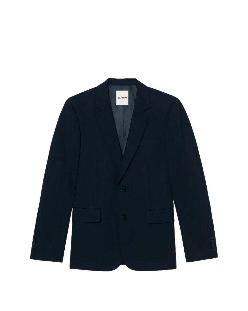 Sandro Blue Wool Suit Jacket for men