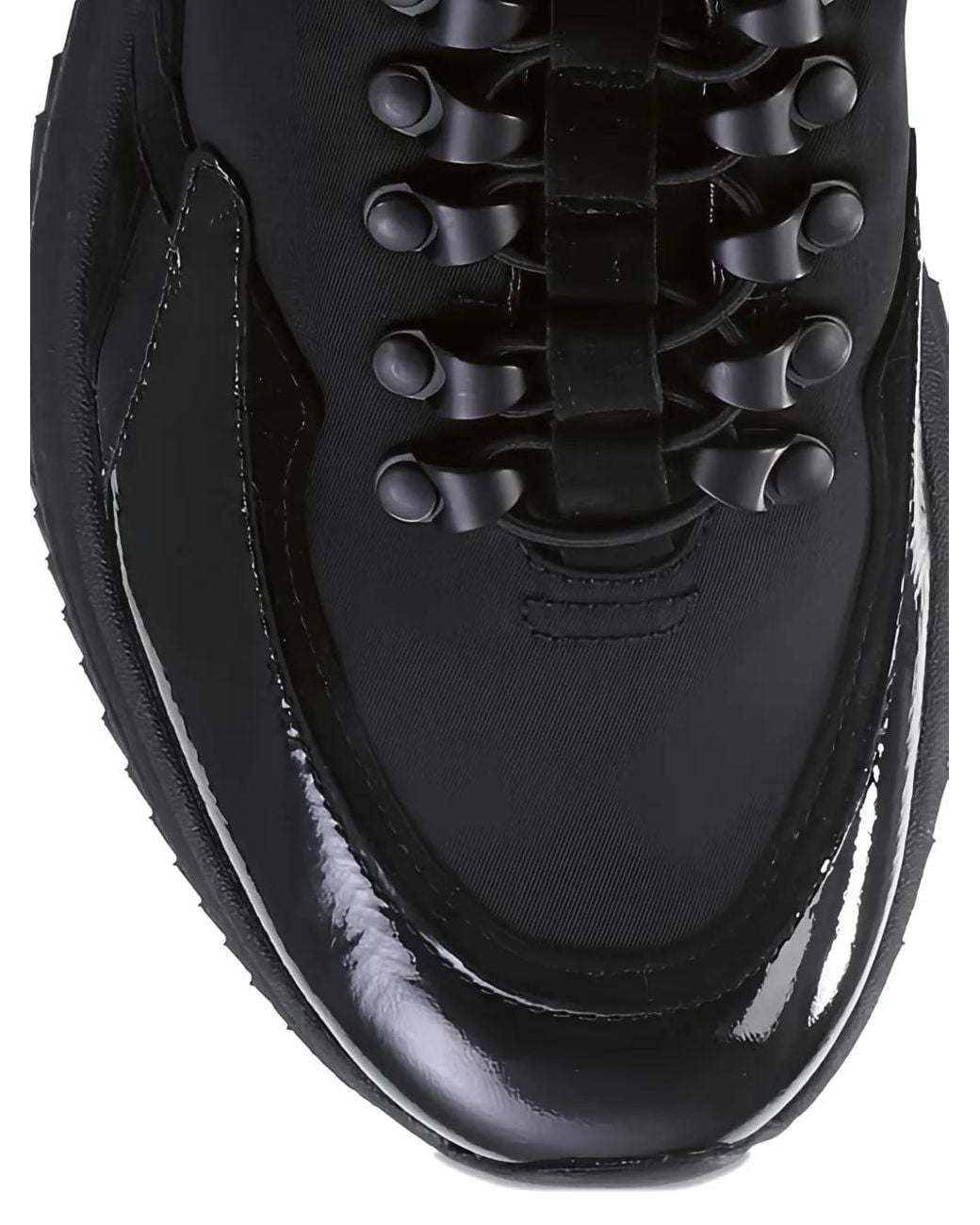 Högl Black Zac Patent Panelled Sneakers