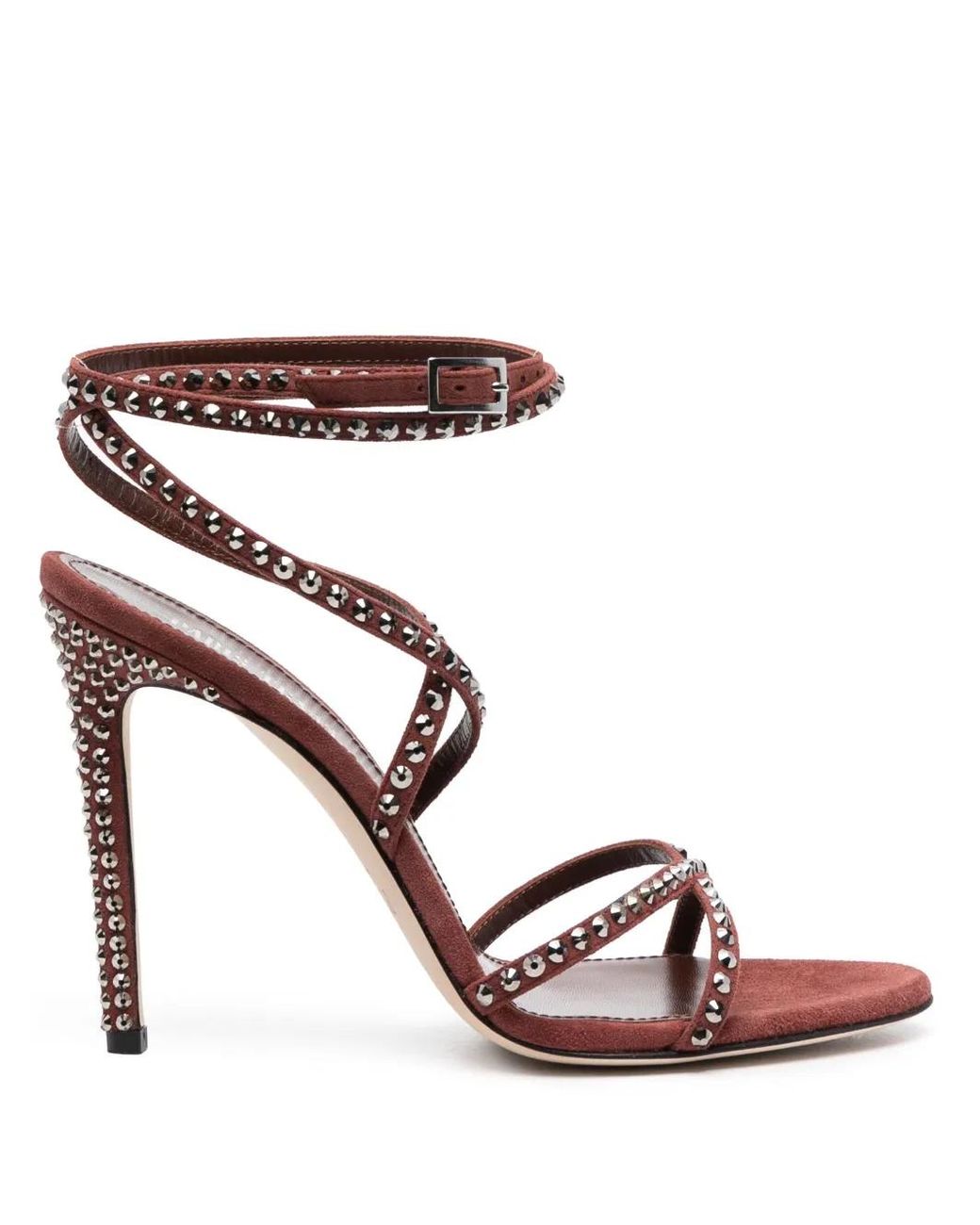 Paris Texas Pink Holly Zoe 105mm Studded Sandals