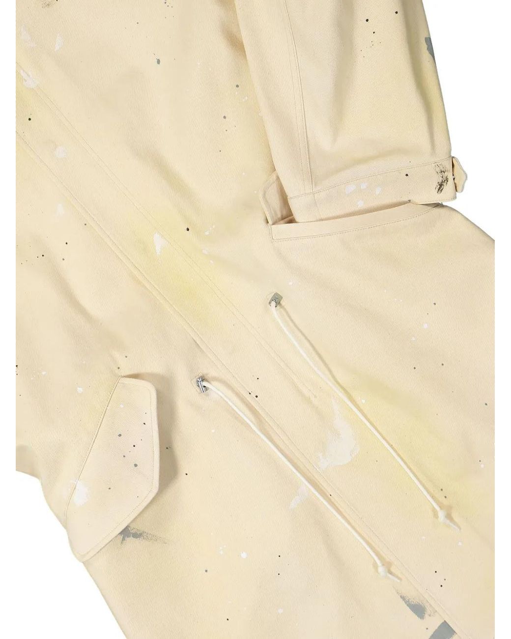 Helmut Lang Natural Paint Splatter-Effect Parka for men