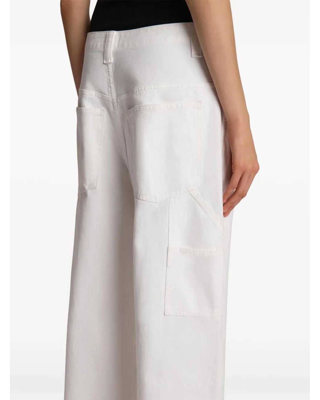 Khaite White Sowen Jeans