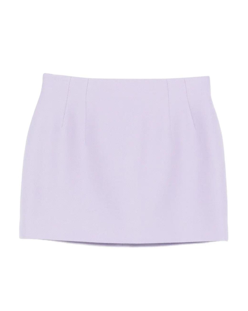Wardrobe NYC Purple Zip-Fastening Mini Skirt