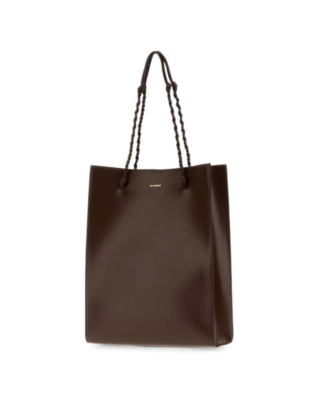 Jil Sander Brown Tangle Tote Bag