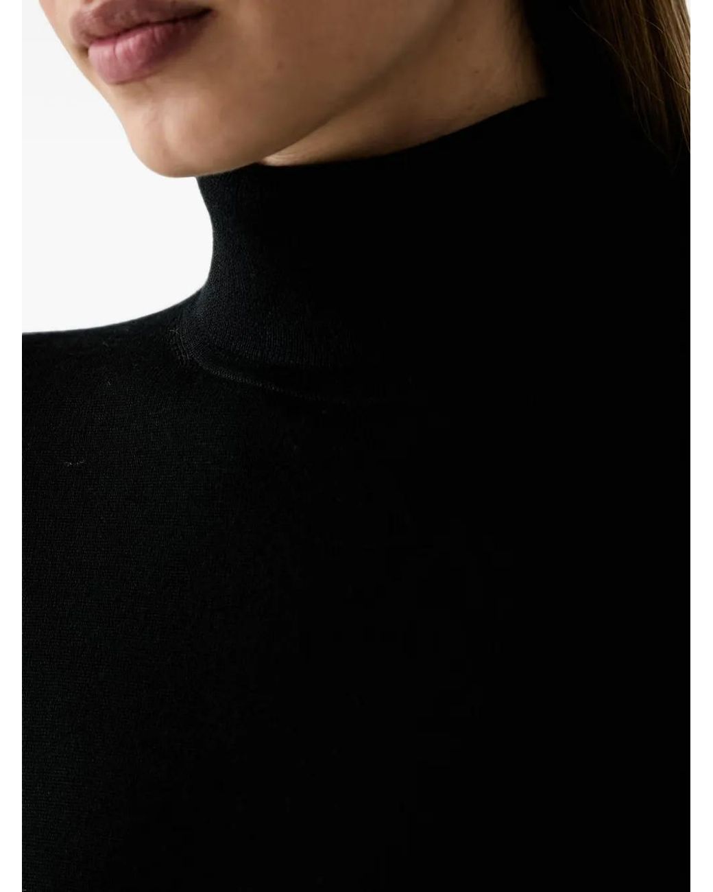 Gant Black Roll-Neck Sweater