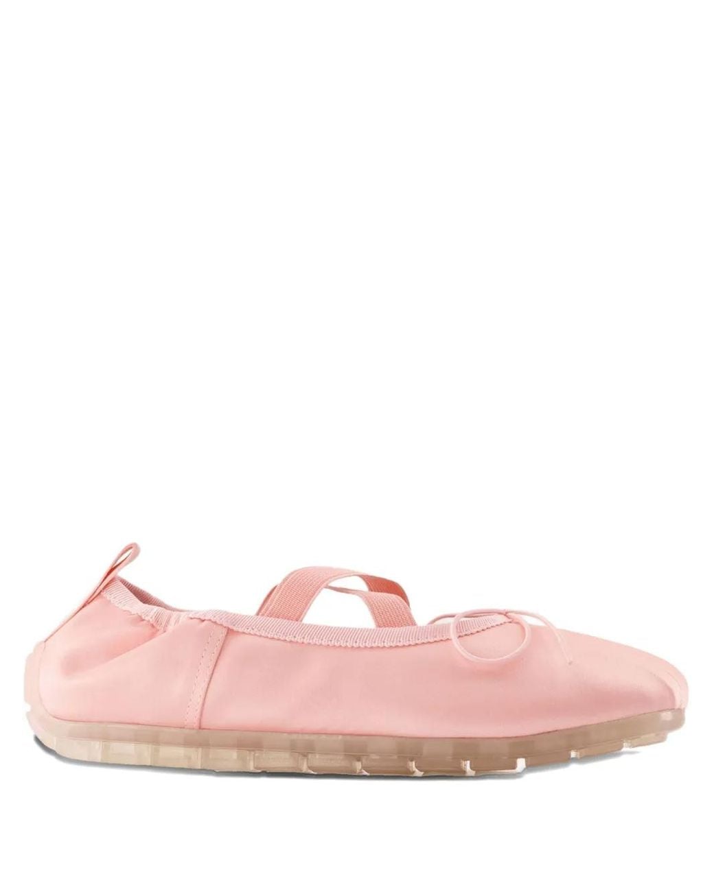 Simone Rocha Pink Satin Ballerina Shoes