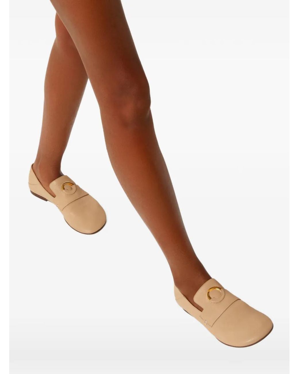 Odissi Natural Kali Leather Loafers