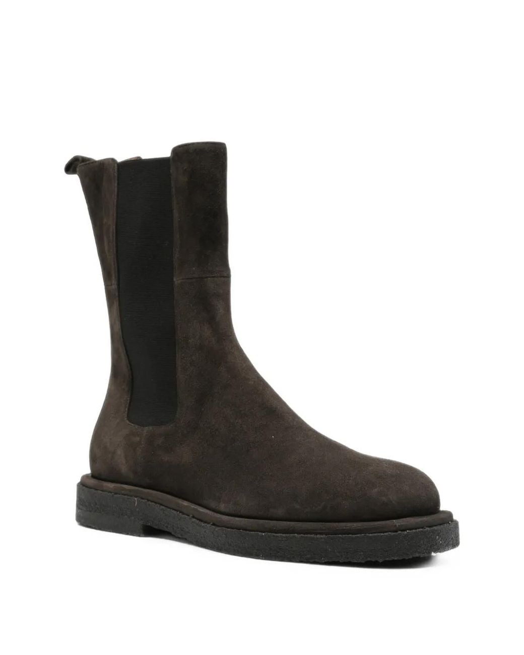 Pomme D ́Or Black Bottines À Empiècements Élastiqués