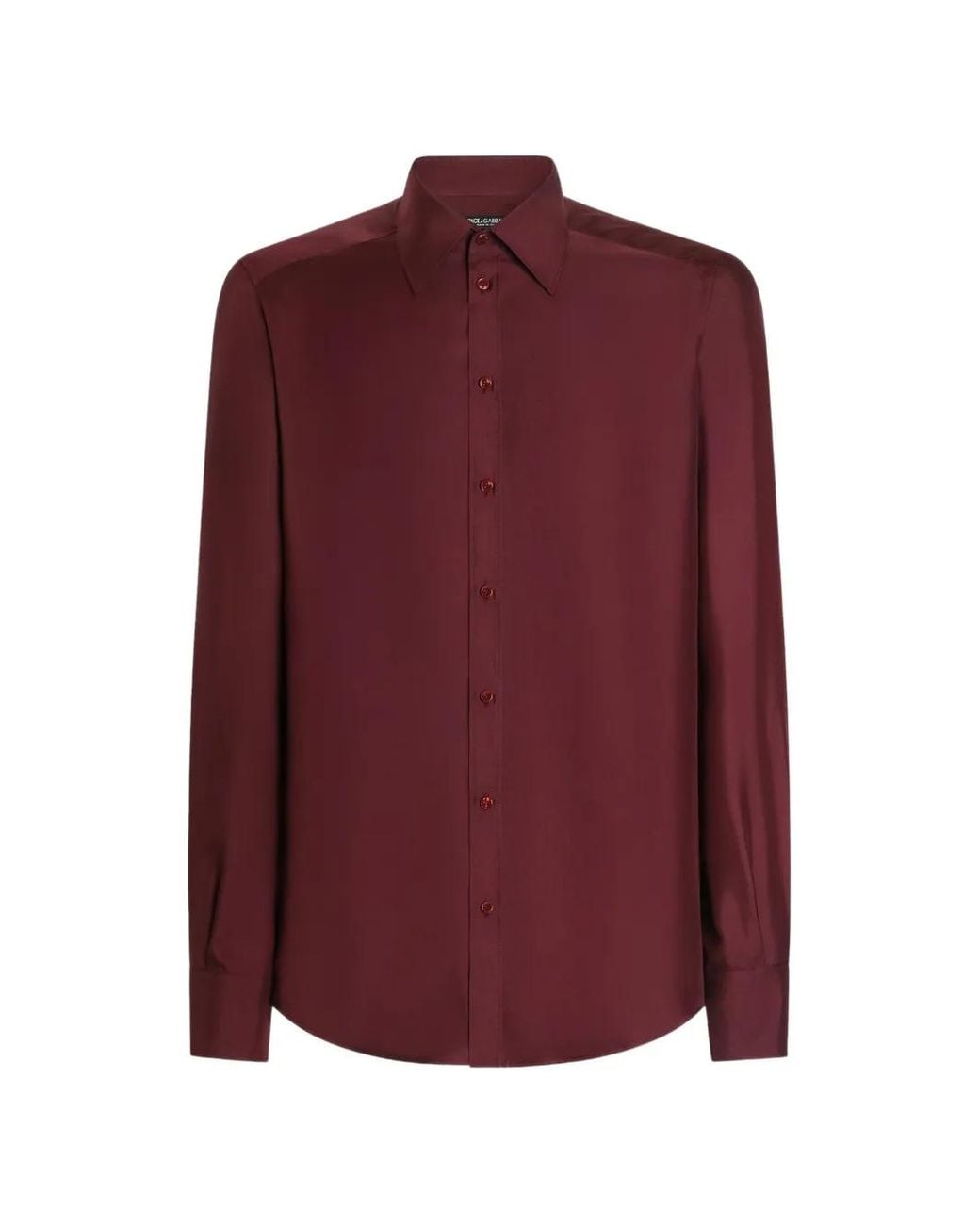Dolce & Gabbana Purple Silk Shirt for men