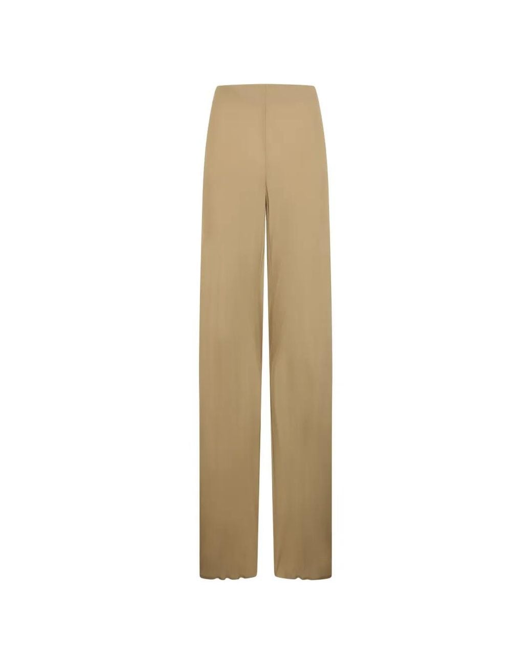 Alberta Ferretti Natural High-Waisted Trousers