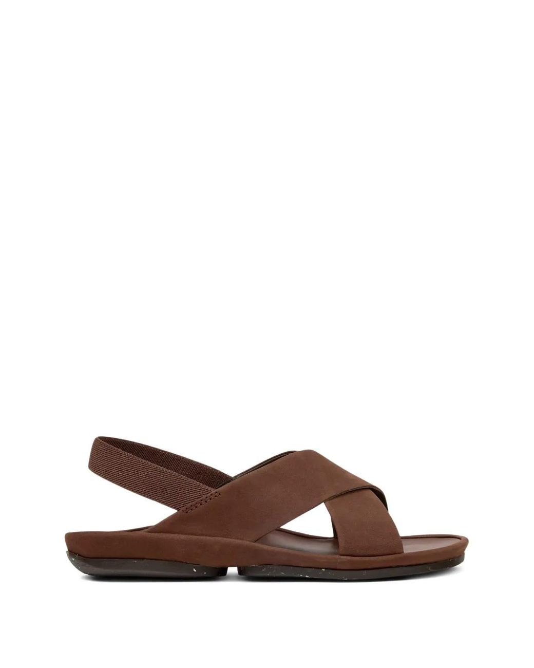 Camper Brown Right Isla Crossover-Strap Sandals