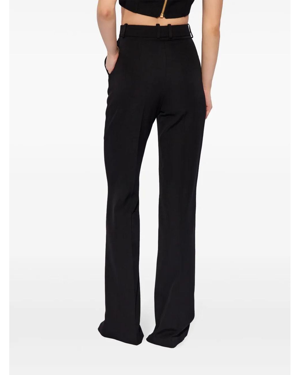 Balmain Black Elegant Tailored Pants